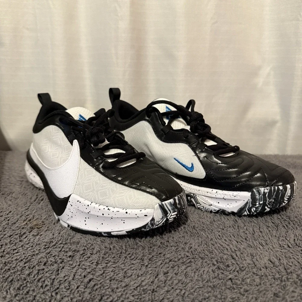 Nike Freak 5 GS Big Kids 7Y Basketball Shoes White Black DZ4486-100‎